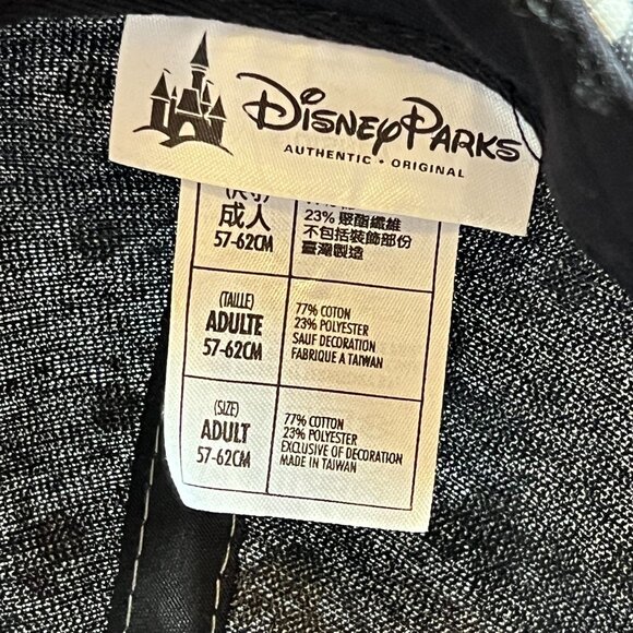 Disney Parks Mickey & Minnie Kissing Polka Dot Adult Adjustable Baseball Cap - Picture 2 of 9